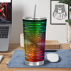 Shining Lights Rainbow Colors Neon Print Tumbler-grizzshop