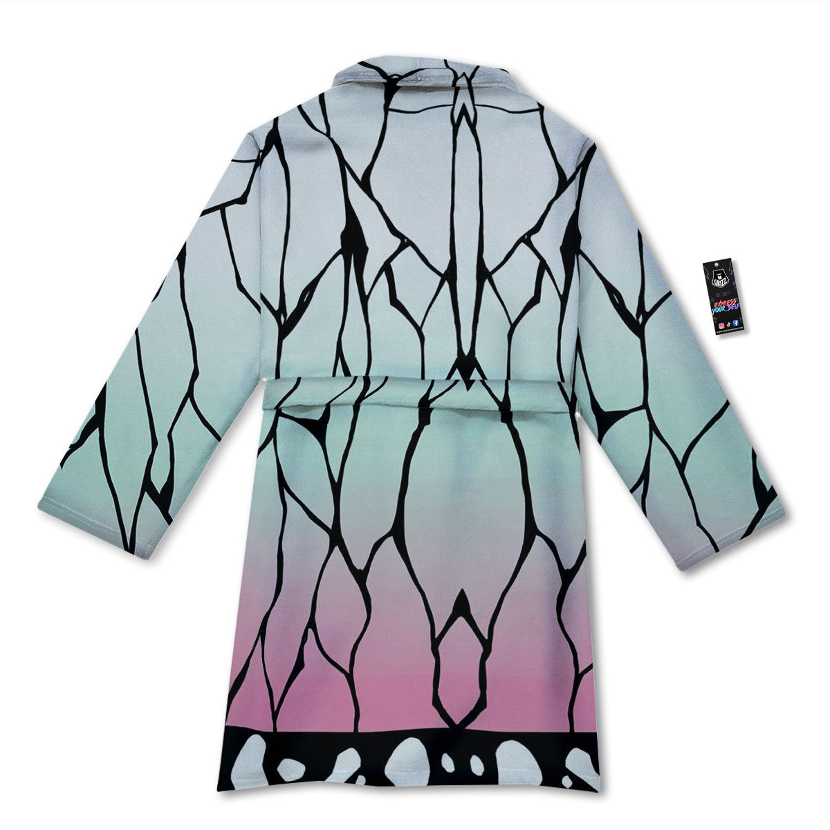 Shinobu Print Pattern Bathrobe-grizzshop