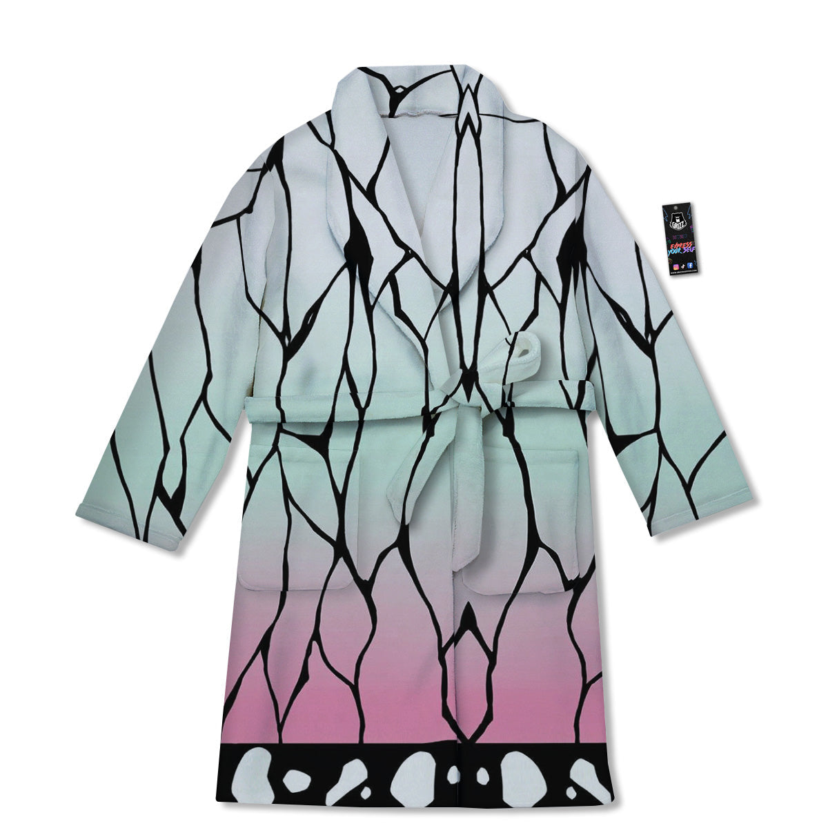 Shinobu Print Pattern Bathrobe-grizzshop