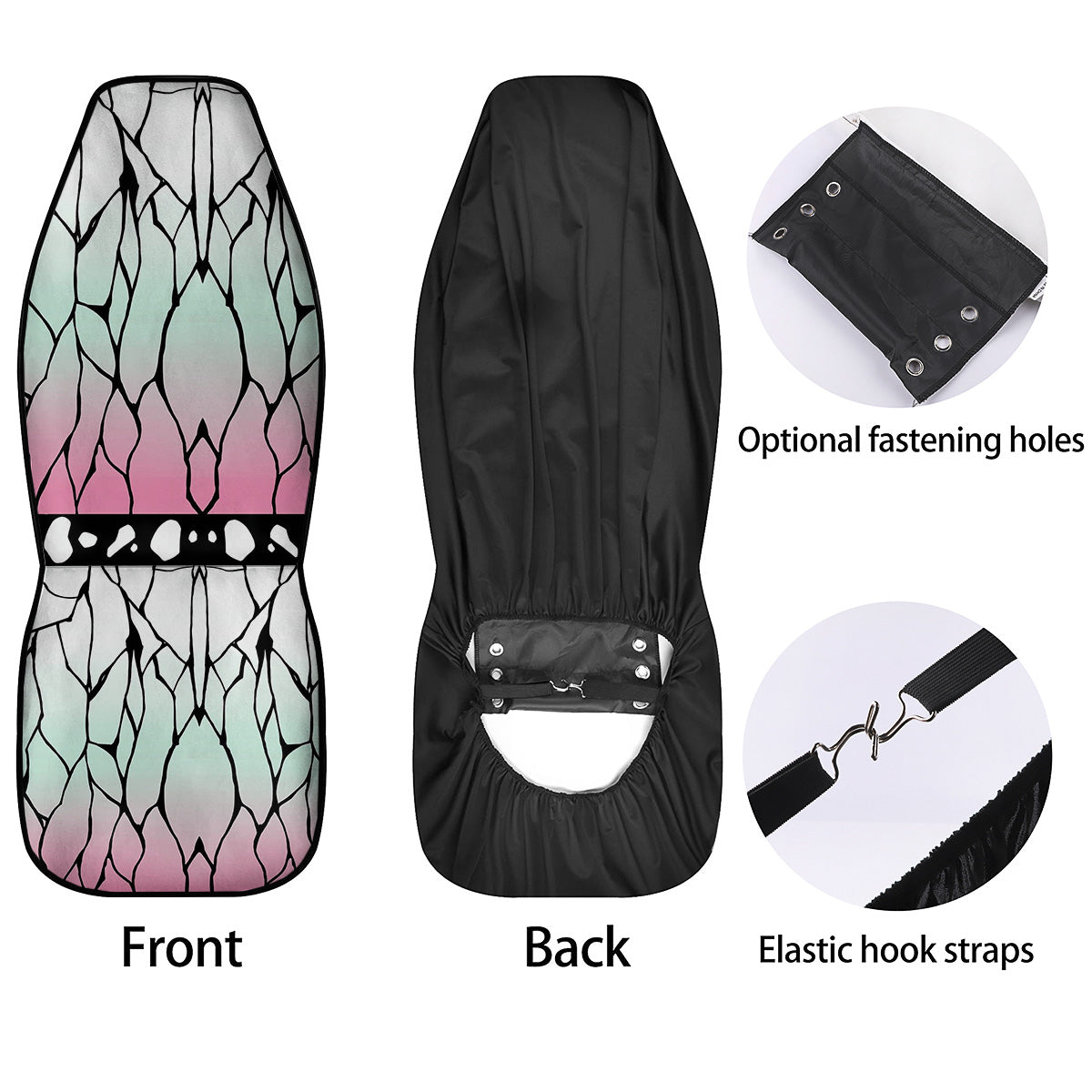 Shinobu Print Pattern Car Seat Covers-grizzshop