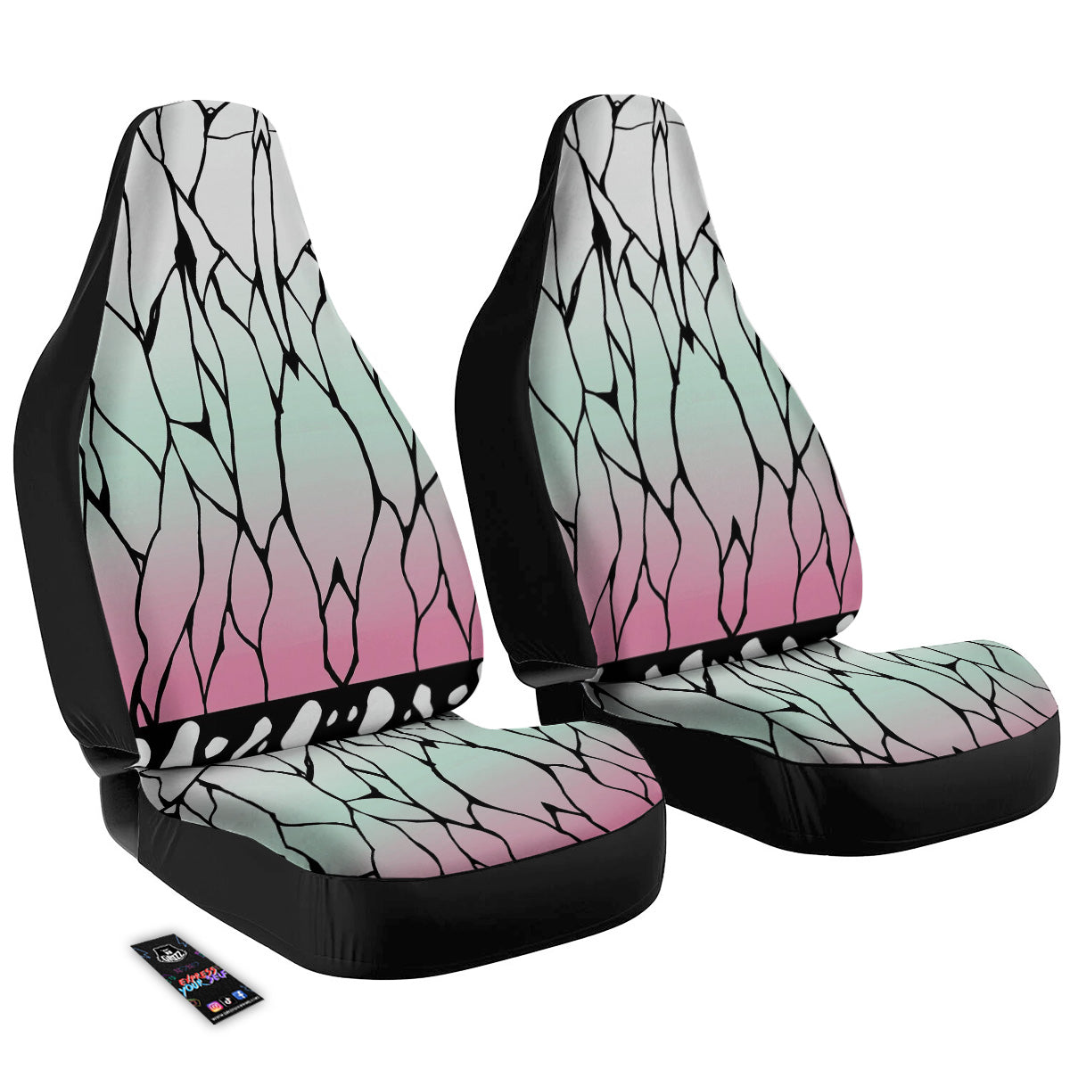 Shinobu Print Pattern Car Seat Covers-grizzshop