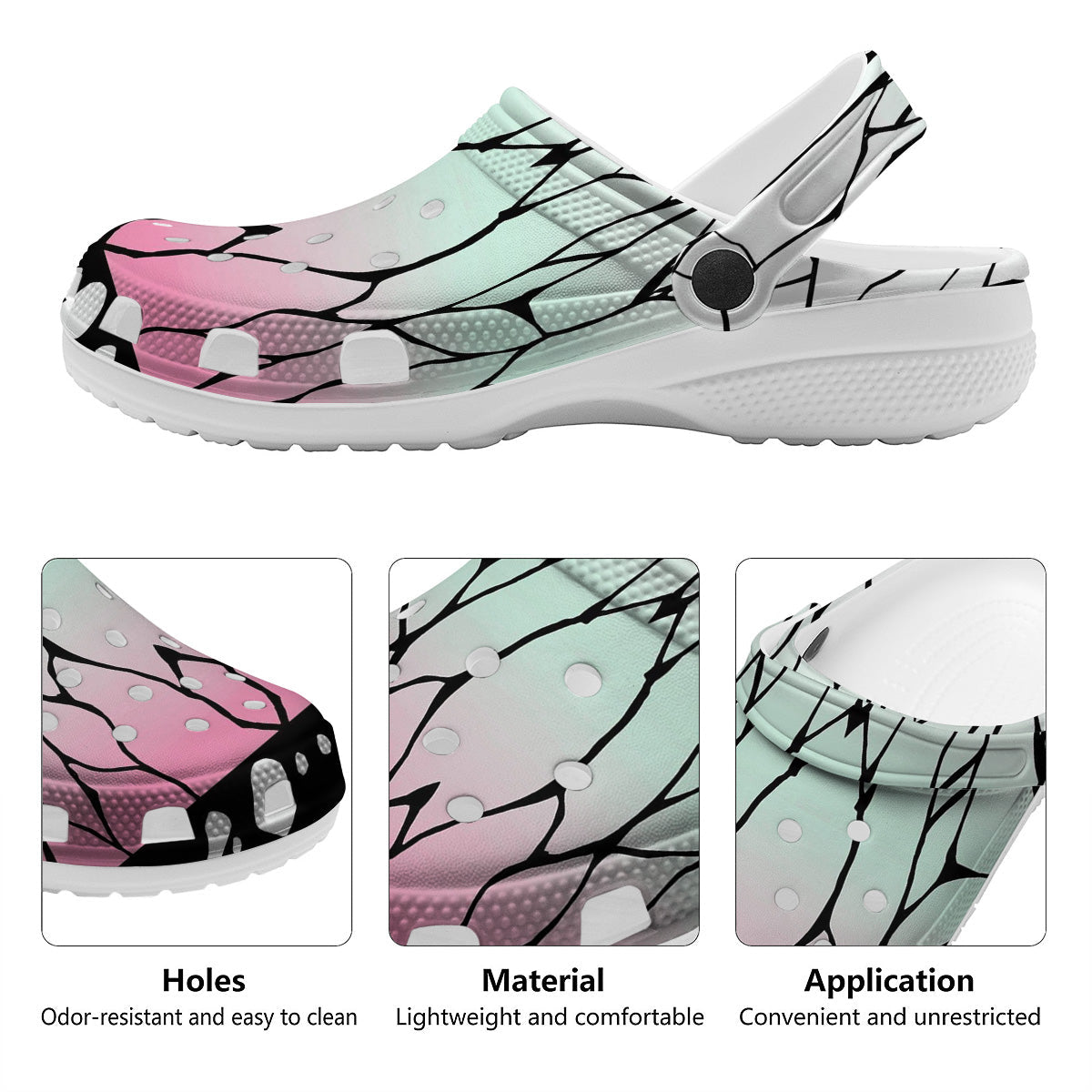 Shinobu Print Pattern Clog-grizzshop