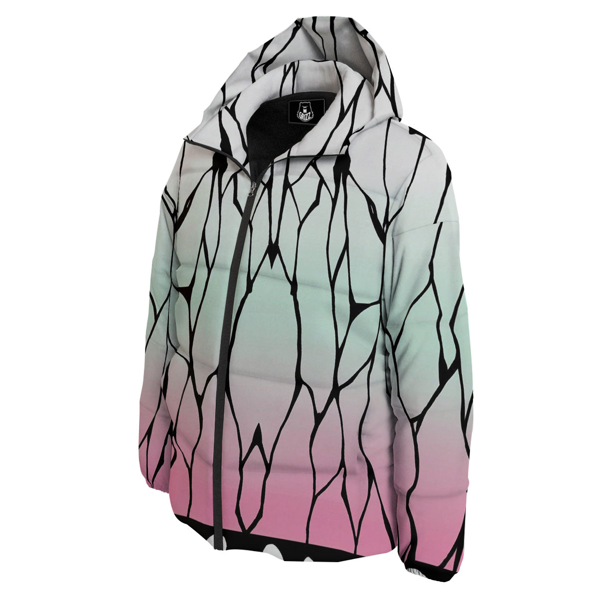 Shinobu Print Pattern Down Jacket-grizzshop