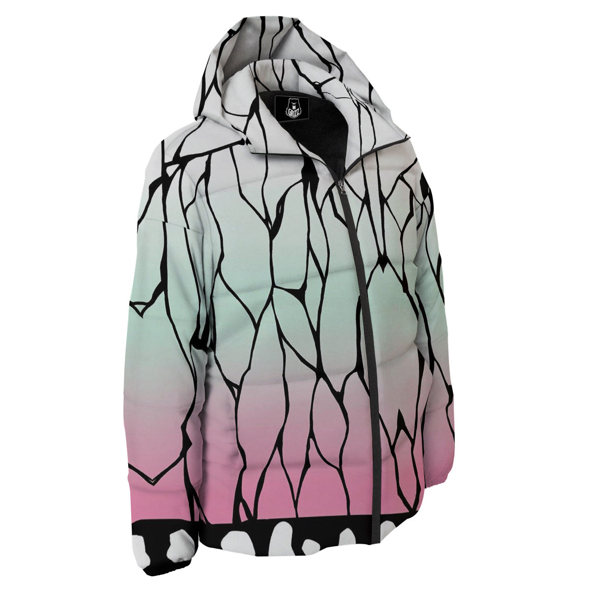 Shinobu Print Pattern Down Jacket-grizzshop