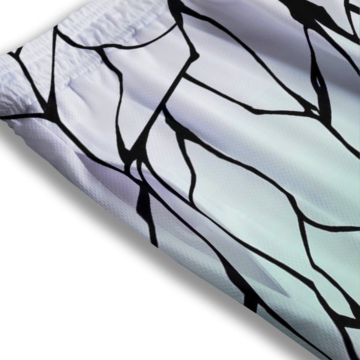 Shinobu Print Pattern Mesh Shorts-grizzshop