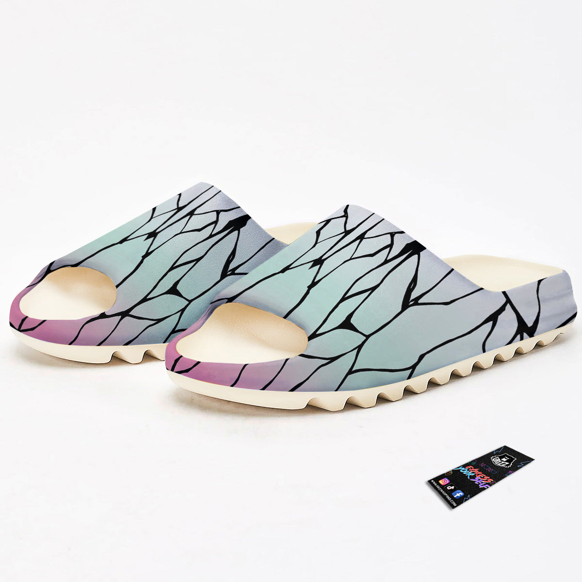 Shinobu Print Pattern Sandals-grizzshop