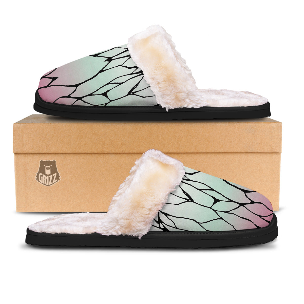 Shinobu Print Pattern Slippers-grizzshop