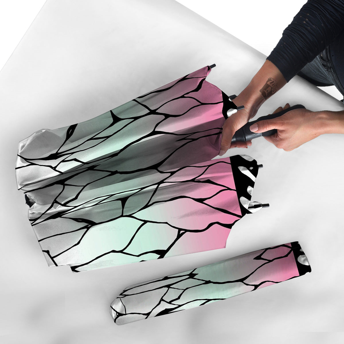 Shinobu Print Pattern Umbrella-grizzshop