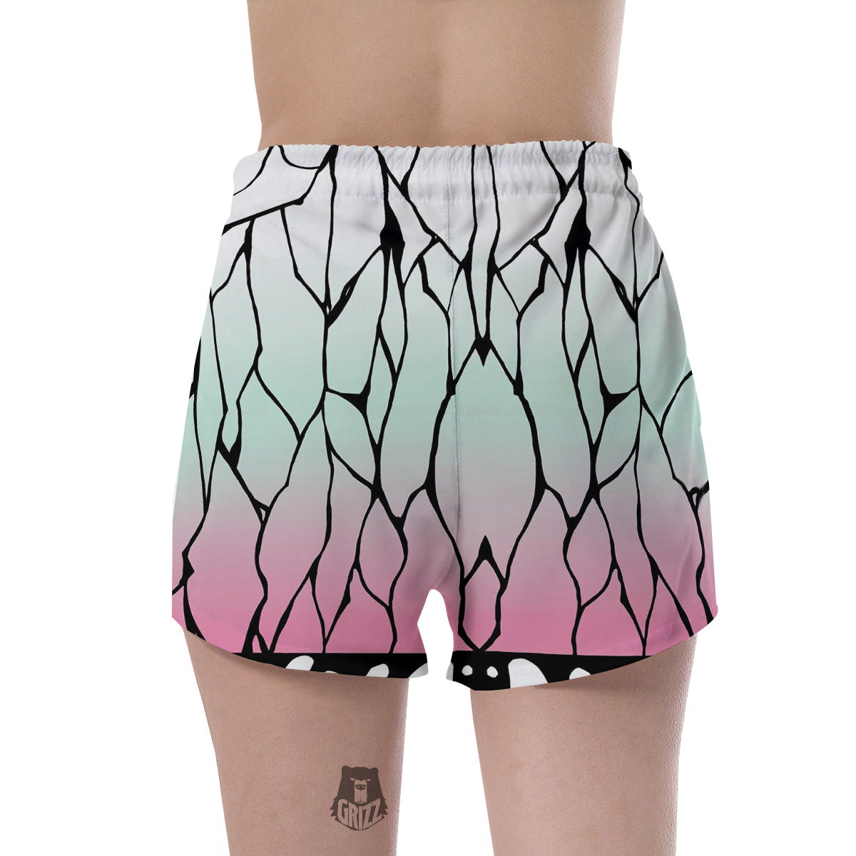 Shinobu Print Pattern Women's Shorts-grizzshop