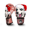 Siberian Husky Christmas Print Boxing Gloves-grizzshop