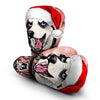 Siberian Husky Christmas Print Boxing Gloves-grizzshop