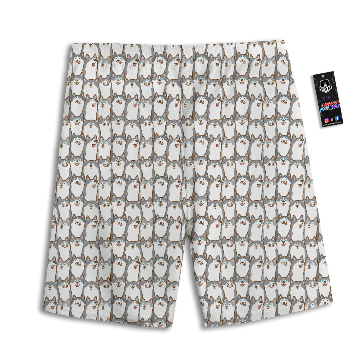 Southwestern Blue And Pink Print Pattern Men's Athletic Shorts