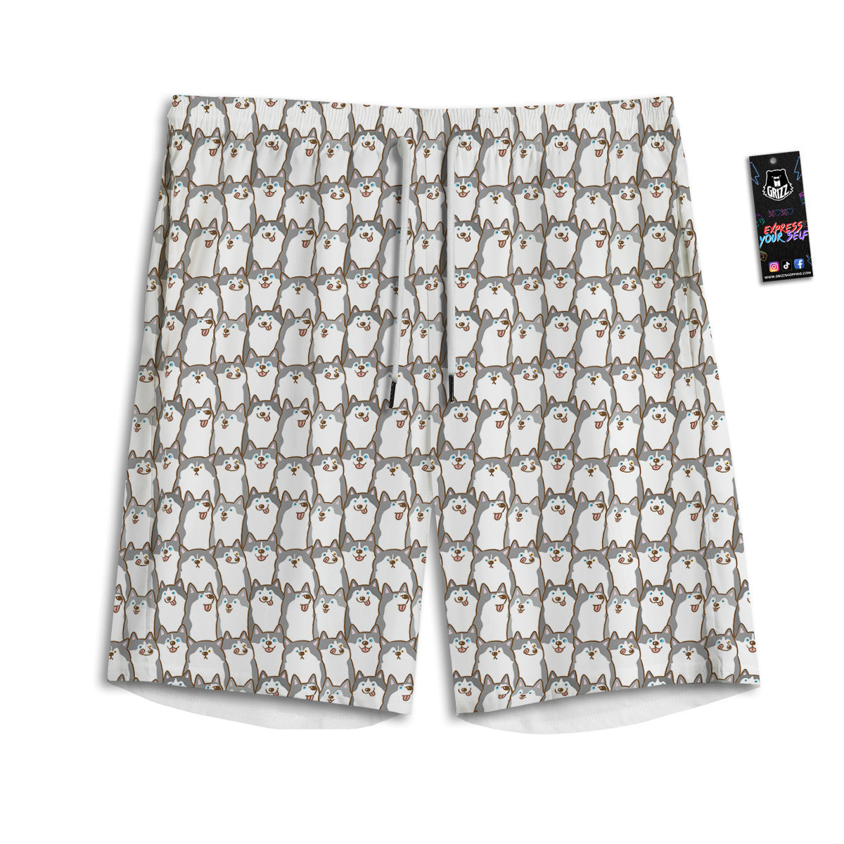 Southwestern Blue And Pink Print Pattern Men's Athletic Shorts