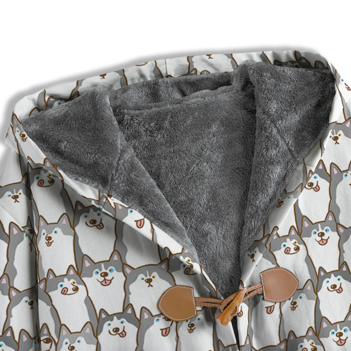 Siberian Husky Cute Print Pattern Men's Windbreaker Jacket-grizzshop