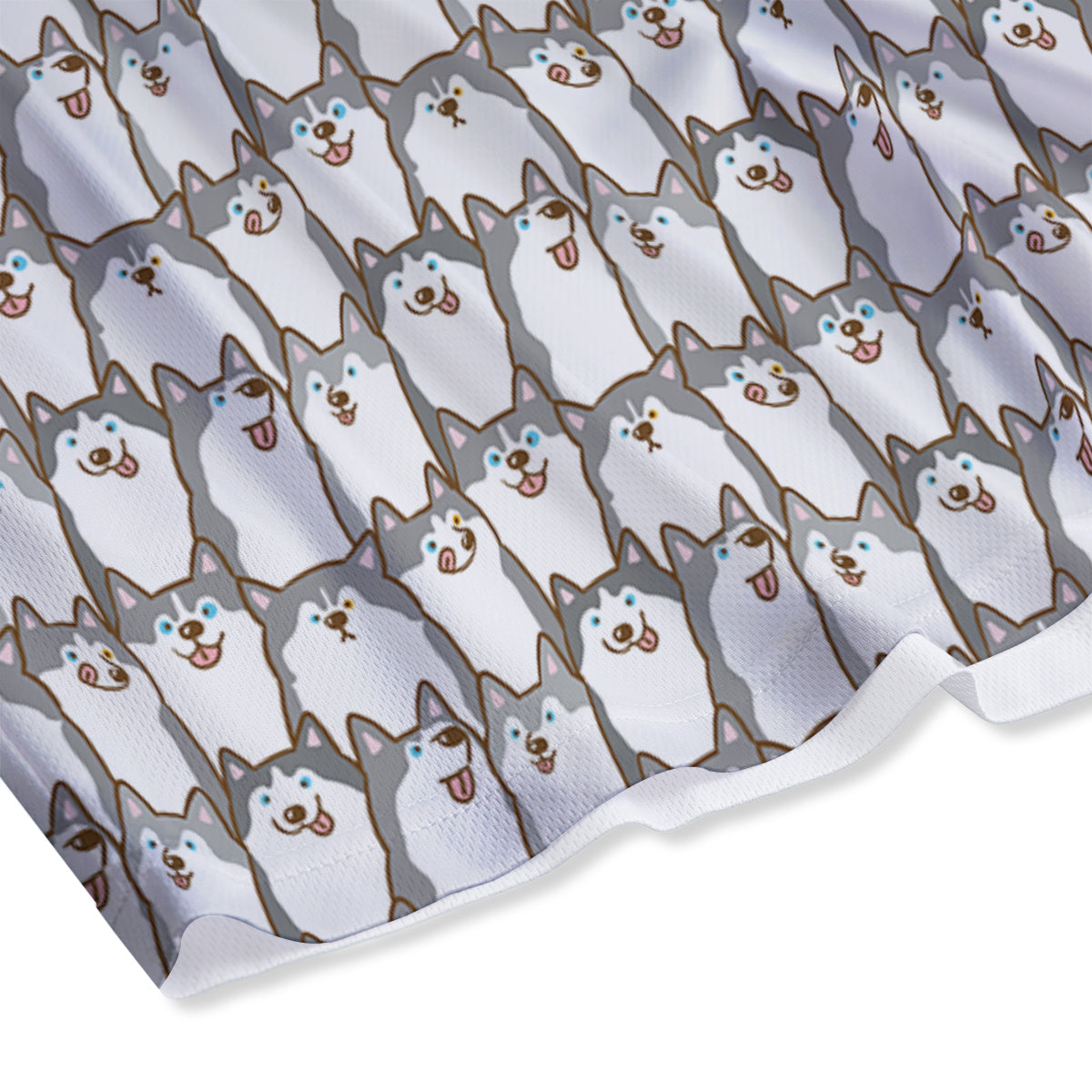 Siberian Husky Cute Print Pattern Mesh Shorts