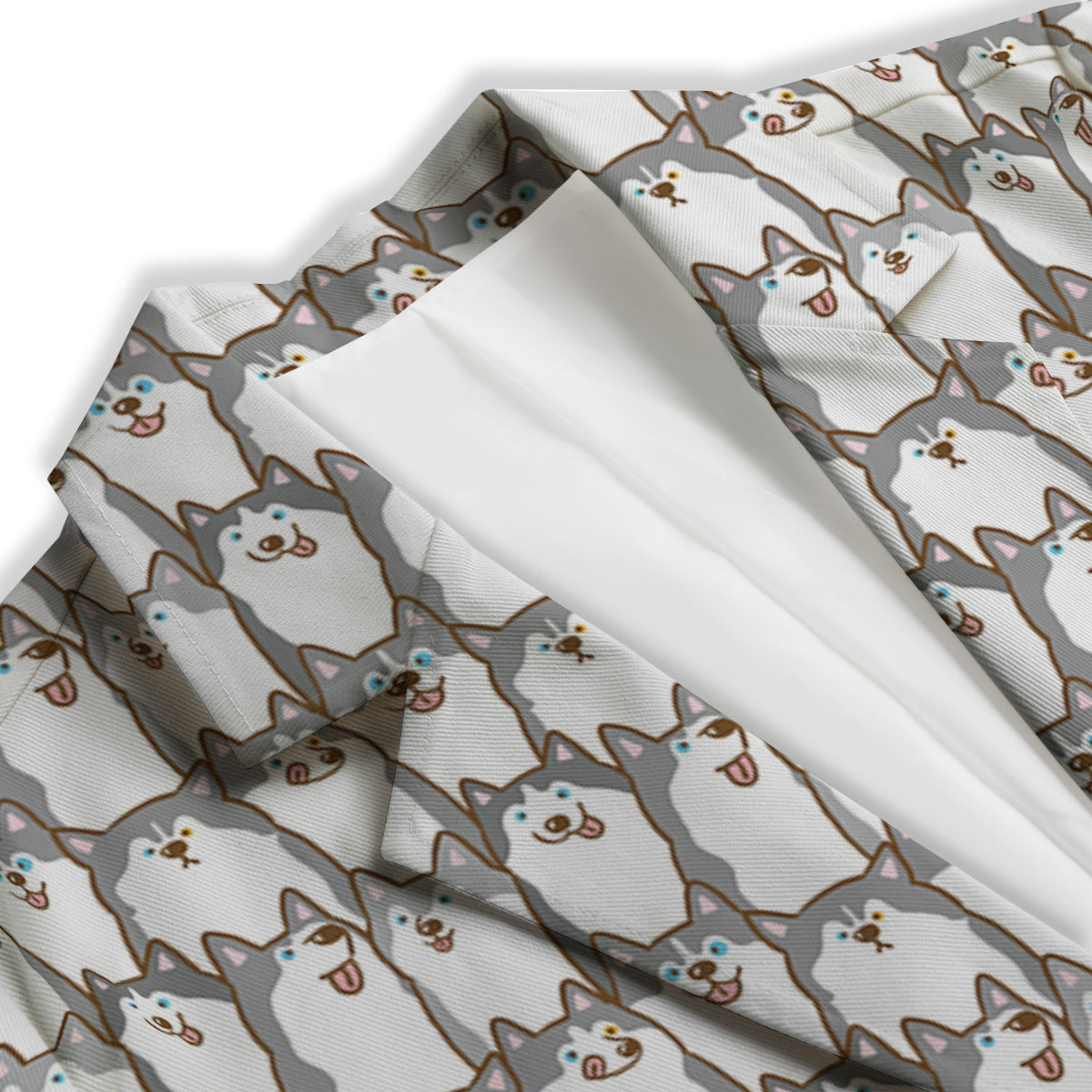 Siberian Husky Cute Print Pattern Women's Blazer-grizzshop