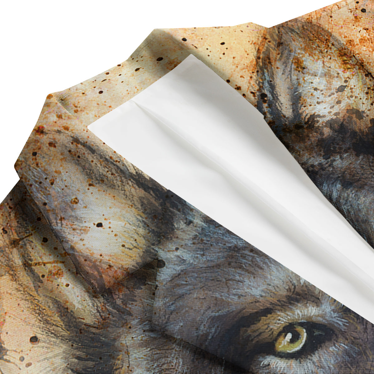 Siberian Husky Drawing Print Men's Blazer-grizzshop