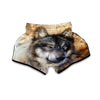 Siberian Husky Drawing Print Muay Thai Boxing Shorts-grizzshop