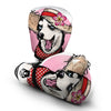 Siberian Husky Hat Print Boxing Gloves-grizzshop