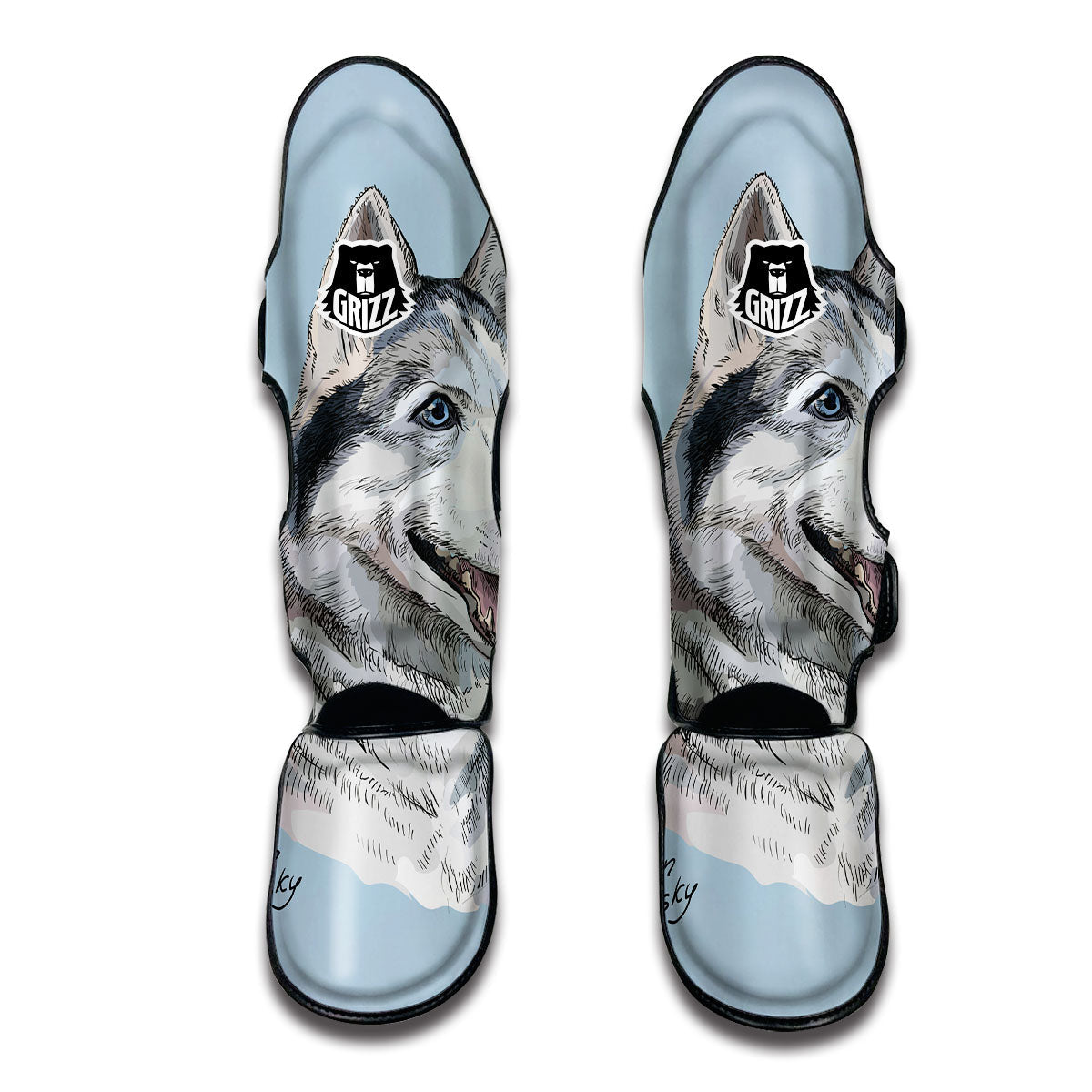 Siberian Husky Muay Thai Shin Guards-grizzshop