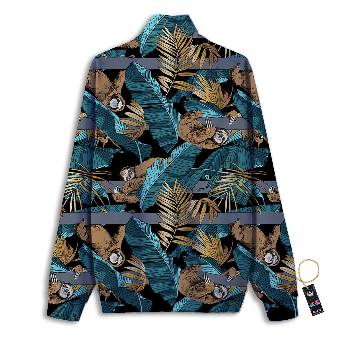 Siberian Husky Santa Print Pattern Track Jacket-grizzshop