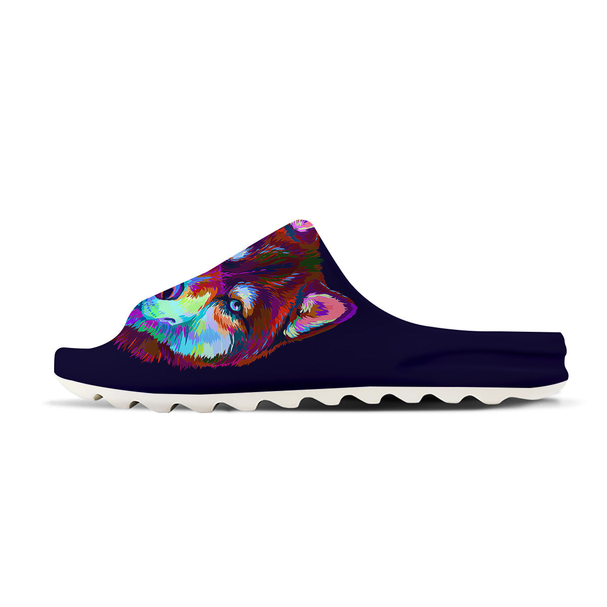 Siberian Husky Colorful Print Sandals-grizzshop