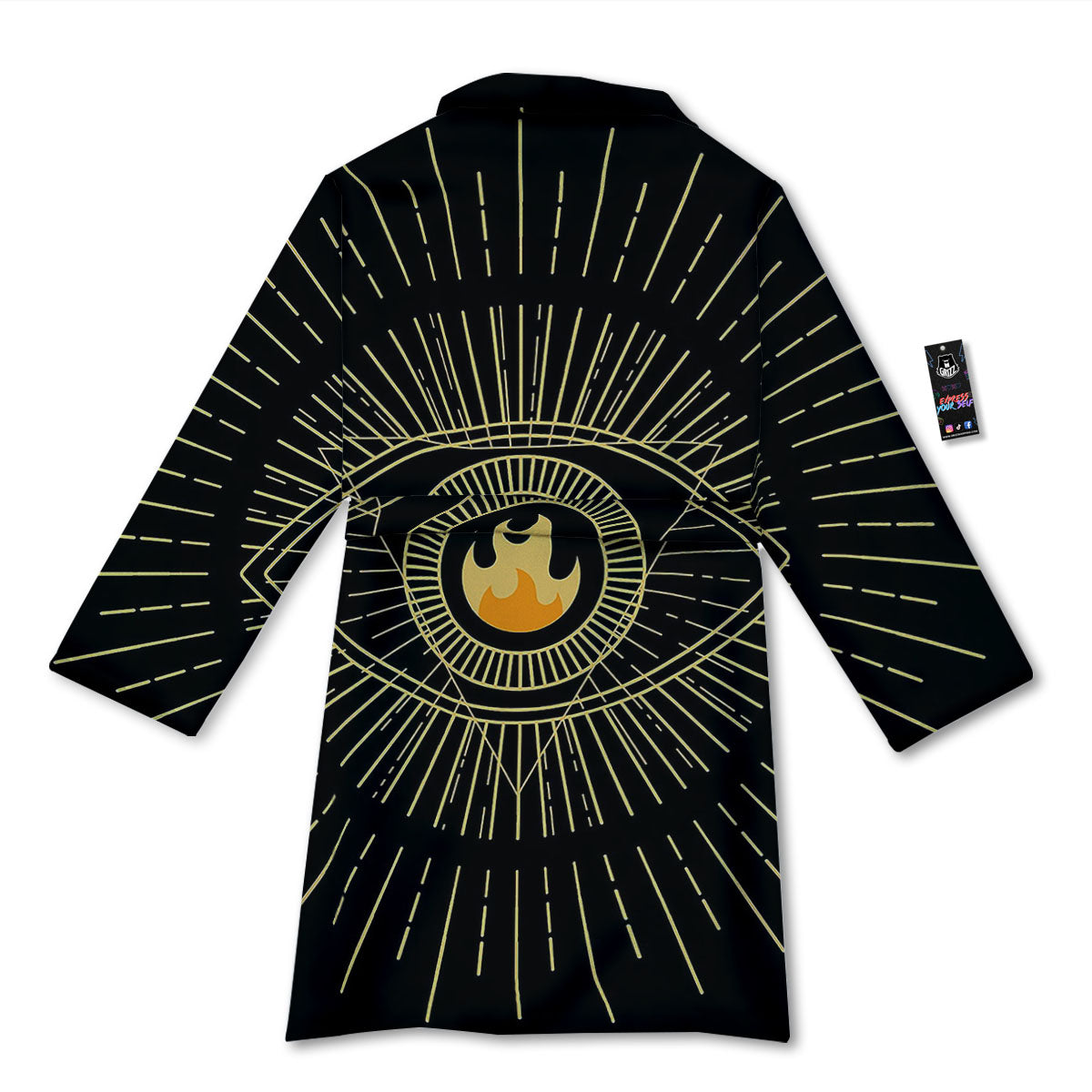 Sight Masonic Eye Print Bathrobe-grizzshop