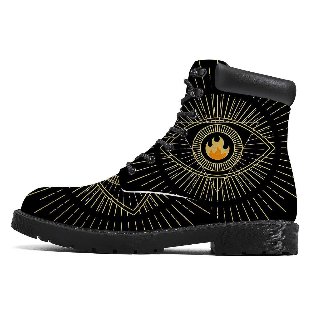 Sight Masonic Eye Print Boots-grizzshop