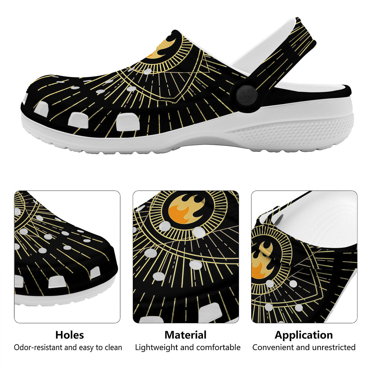 Sight Masonic Eye Print Clog-grizzshop