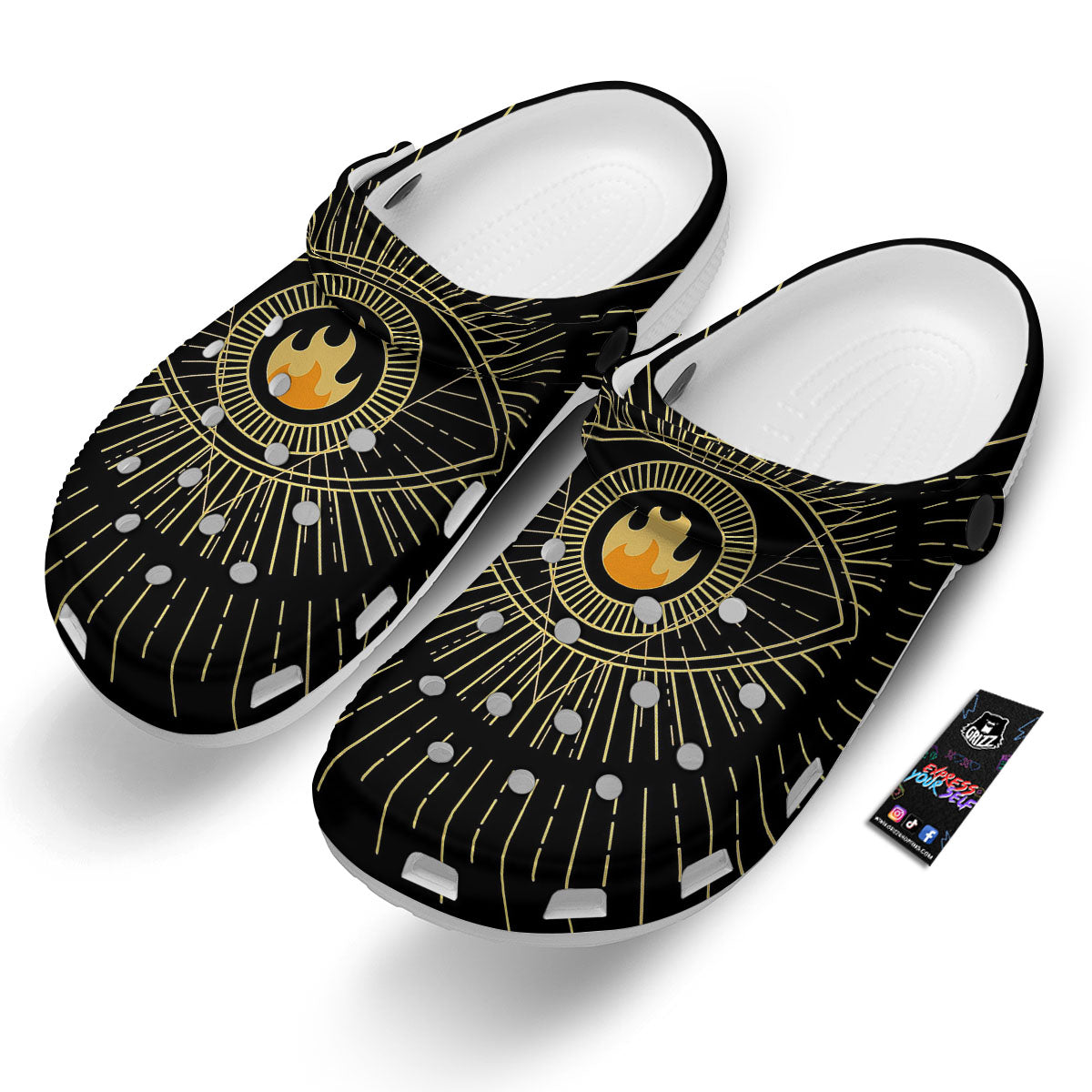 Sight Masonic Eye Print Clog-grizzshop