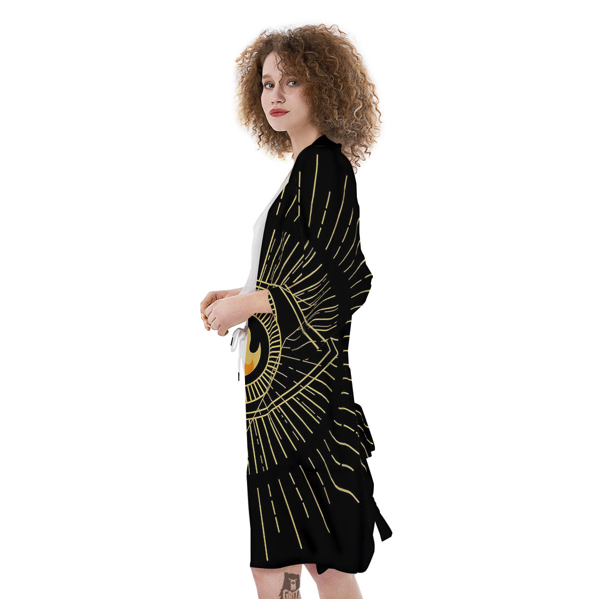 Sight Masonic Eye Print Kimono-grizzshop