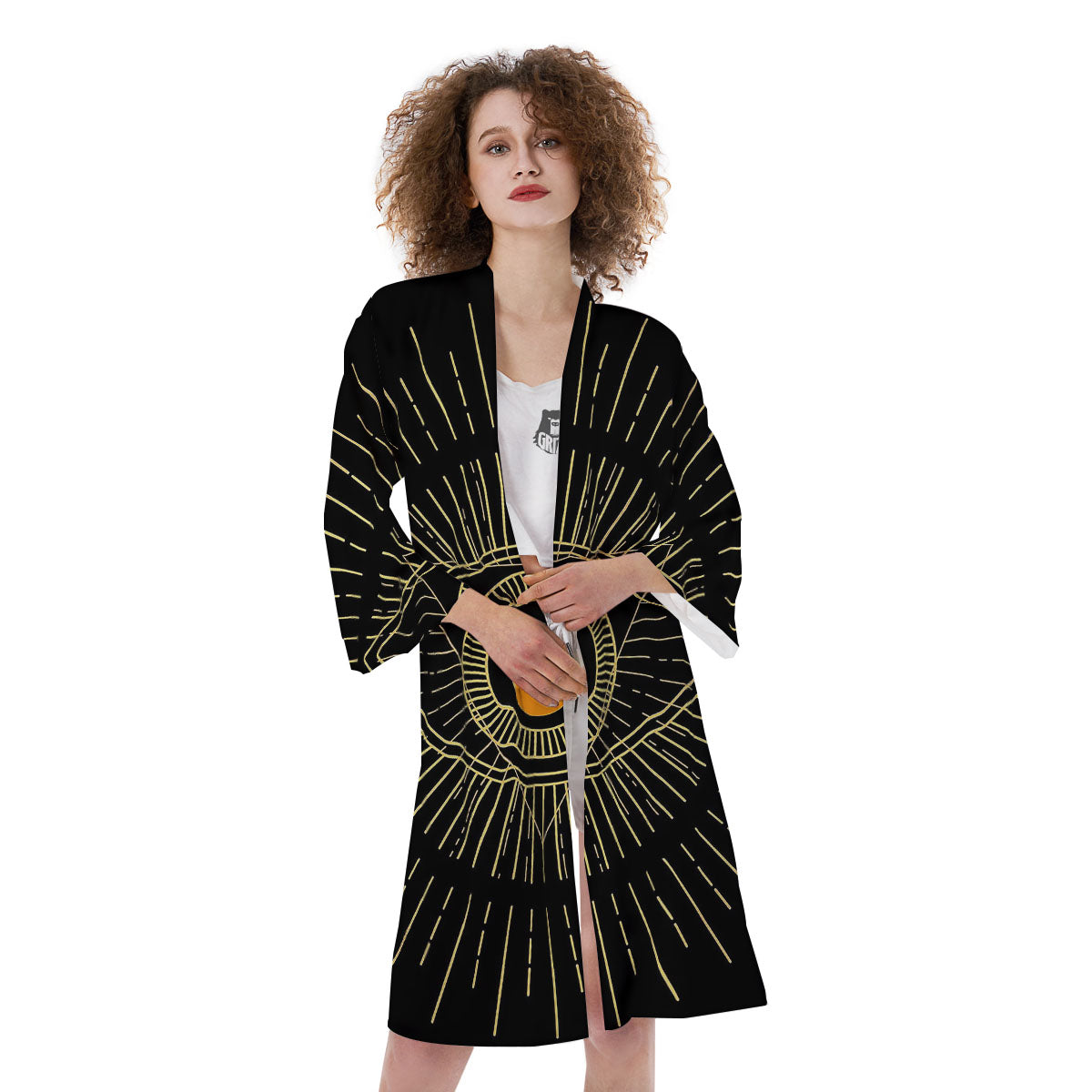 Sight Masonic Eye Print Kimono-grizzshop
