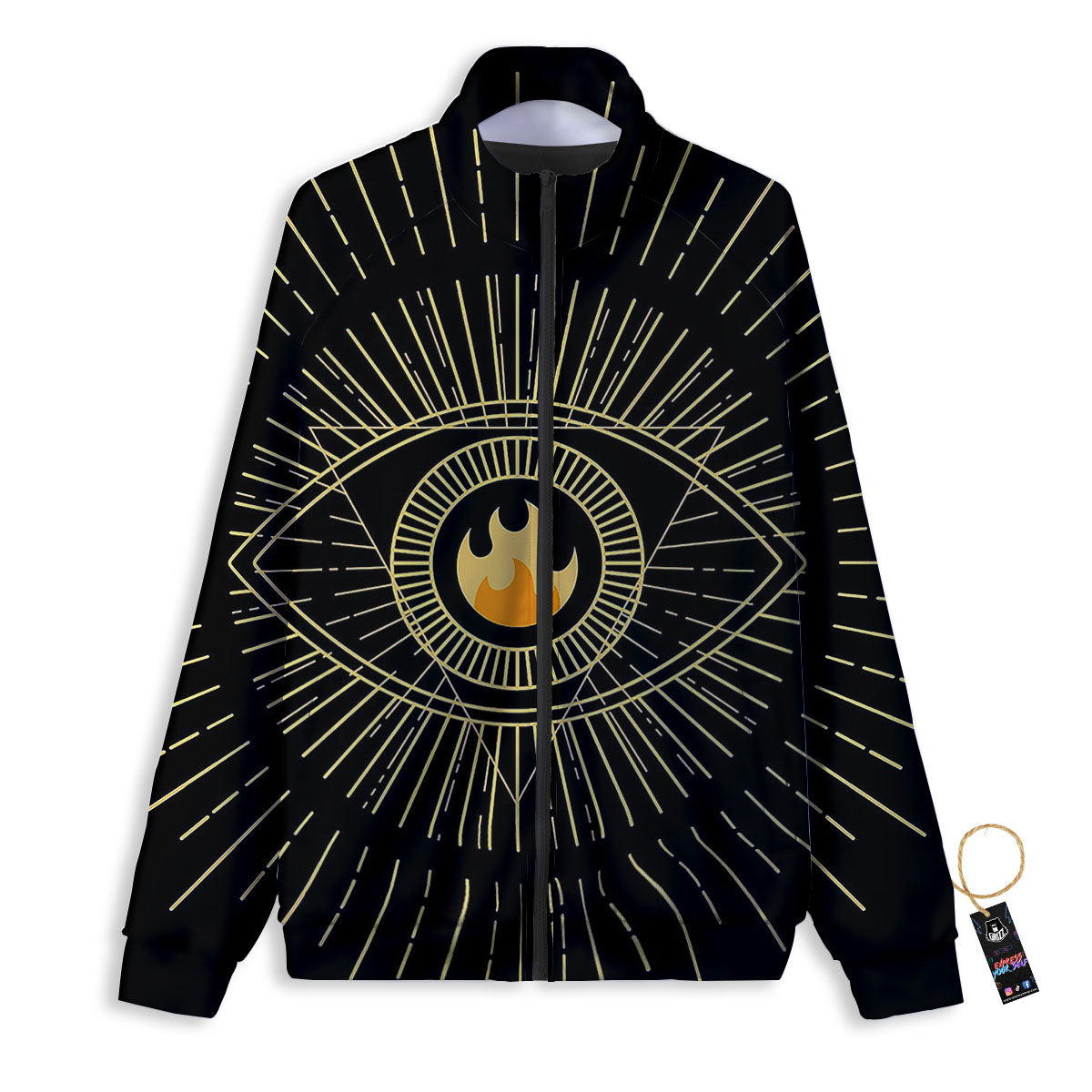 Sight Masonic Eye Print Track Jacket-grizzshop