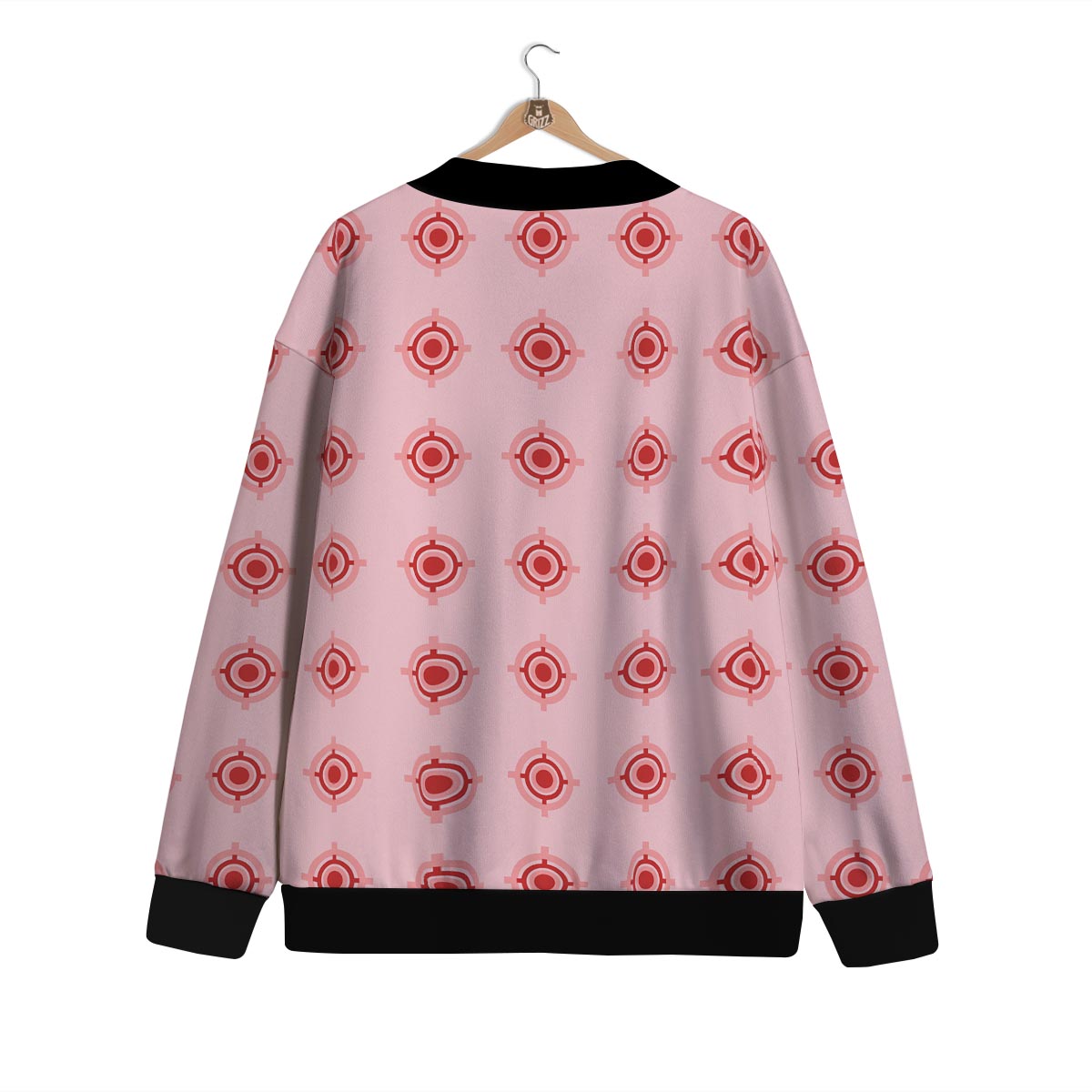 Sight Red Gun Print Pattern Cardigan-grizzshop