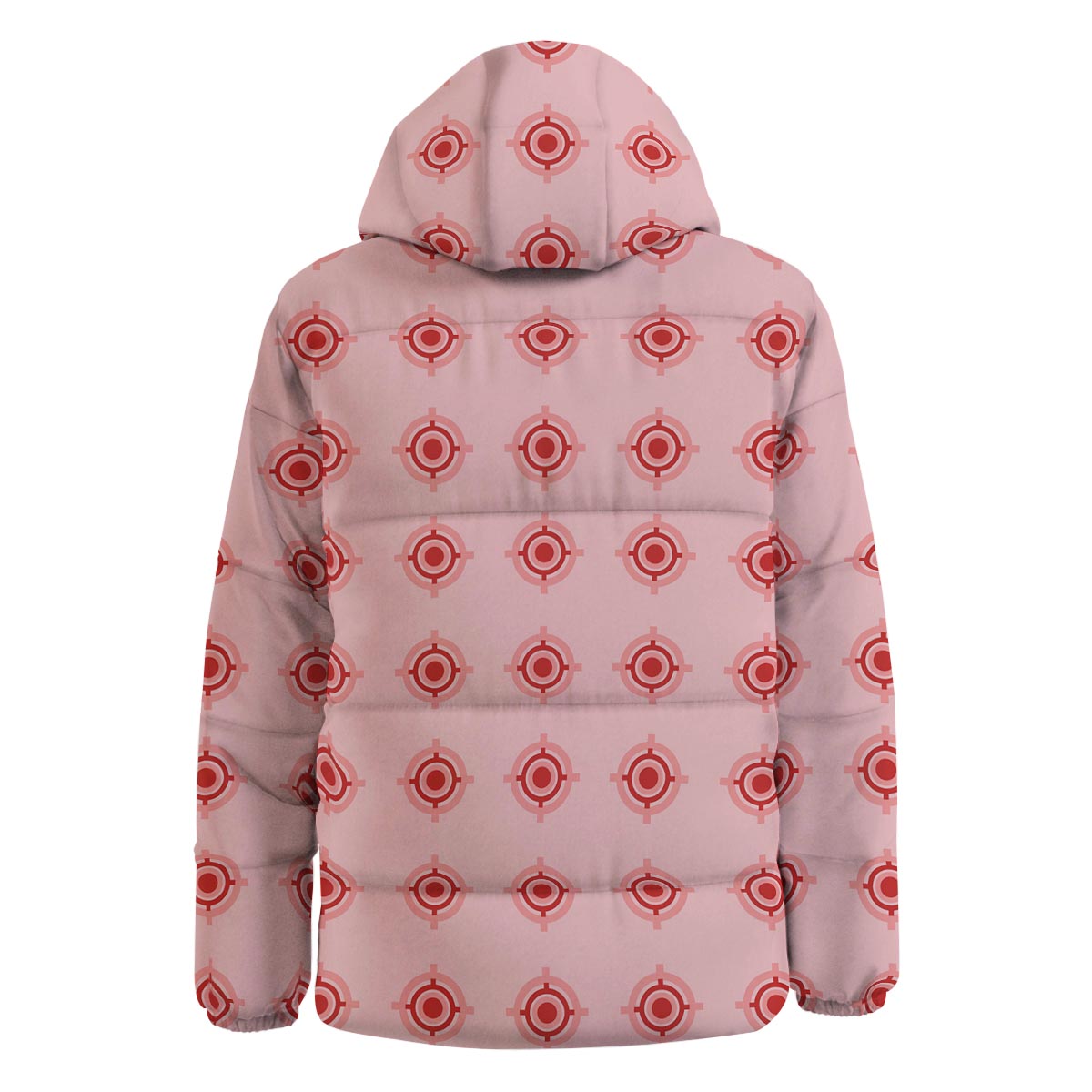 Sight Red Gun Print Pattern Down Jacket-grizzshop