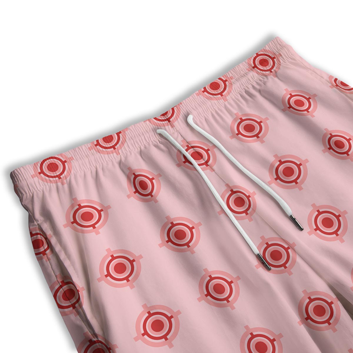 Sight Red Gun Print Pattern Men's Athletic Shorts