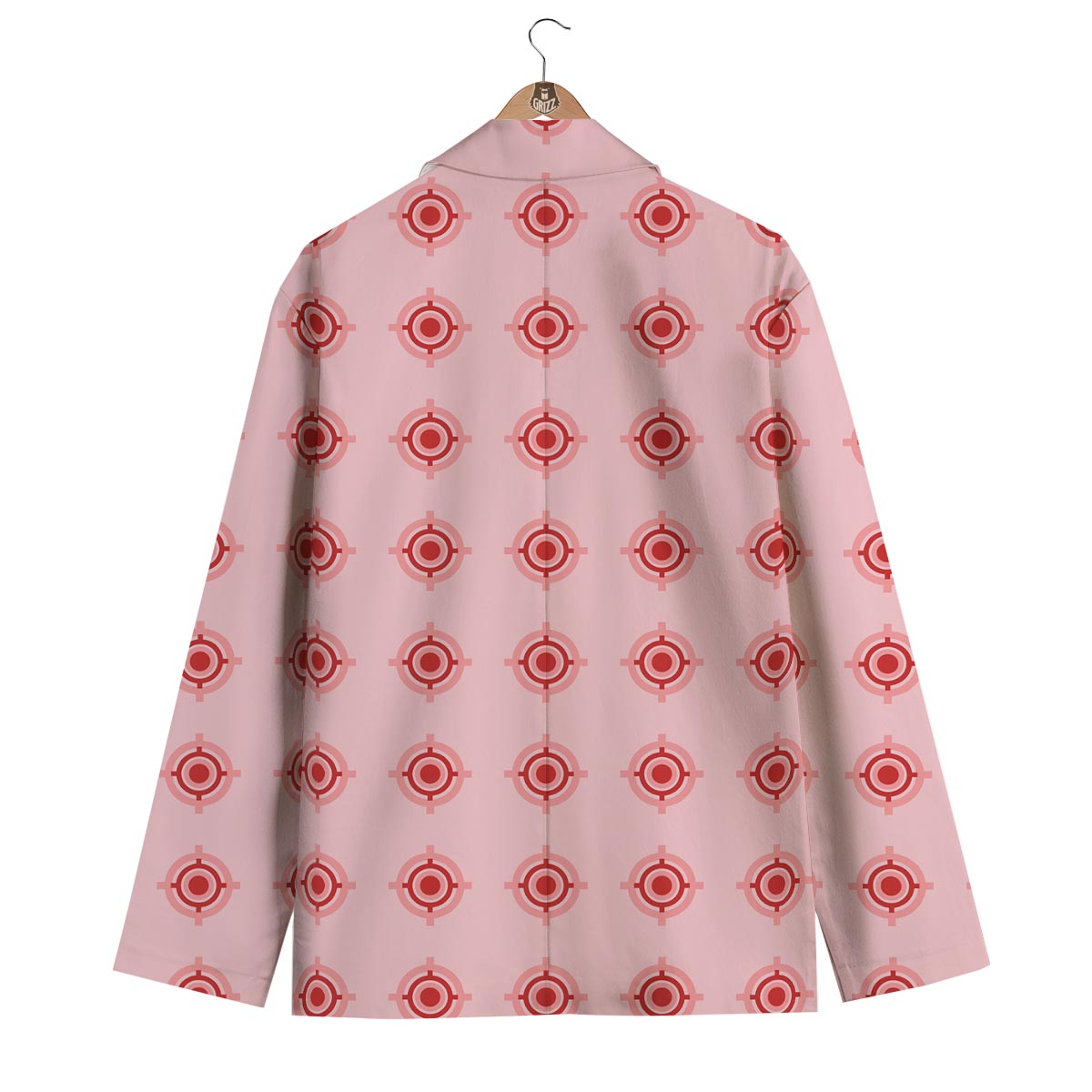 Sight Red Gun Print Pattern Men's Blazer-grizzshop