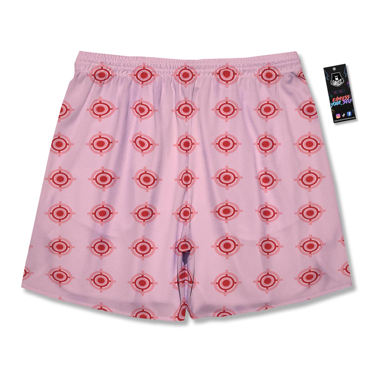 Sight Red Gun Print Pattern Men's Running Shorts-grizzshop
