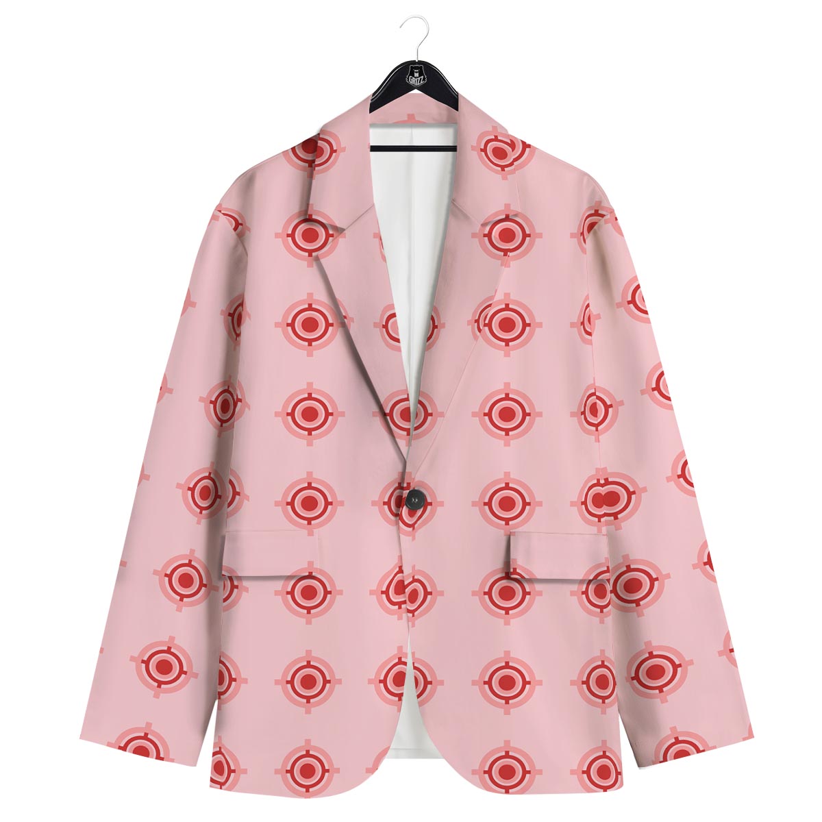 Sight Red Gun Print Pattern Men's Sport Coat-grizzshop