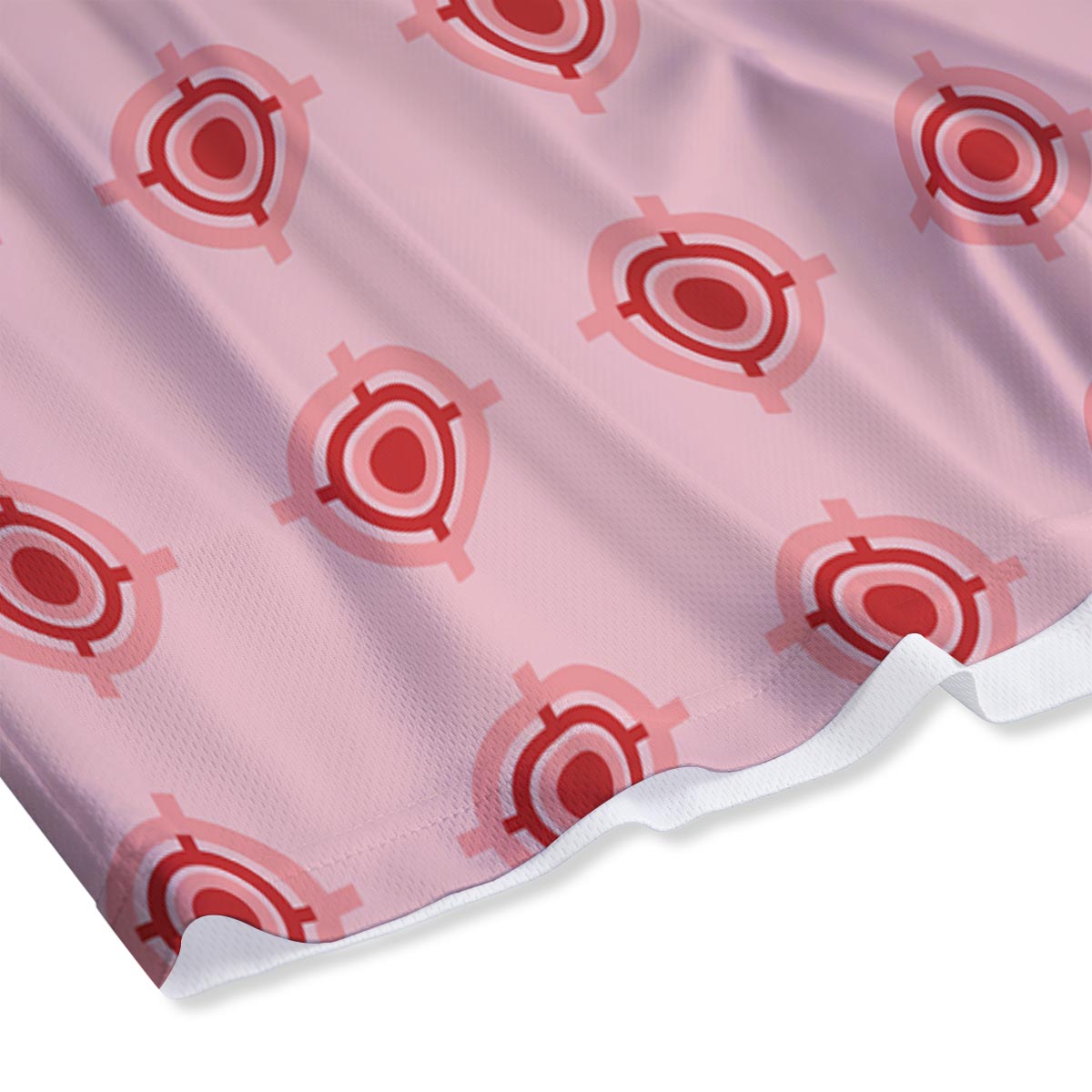 Sight Red Gun Print Pattern Mesh Shorts