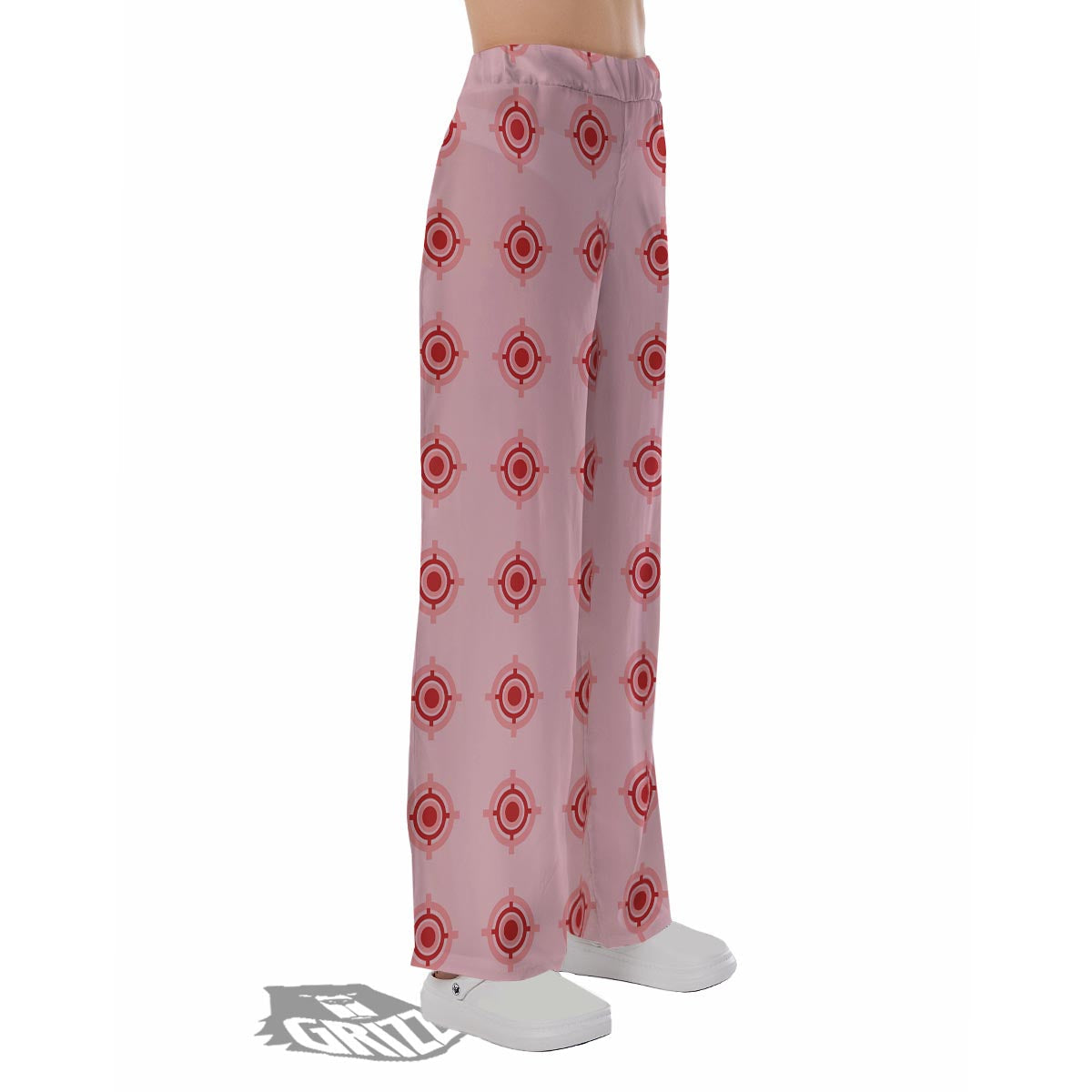 Sight Red Gun Print Pattern Pajama Pants-grizzshop