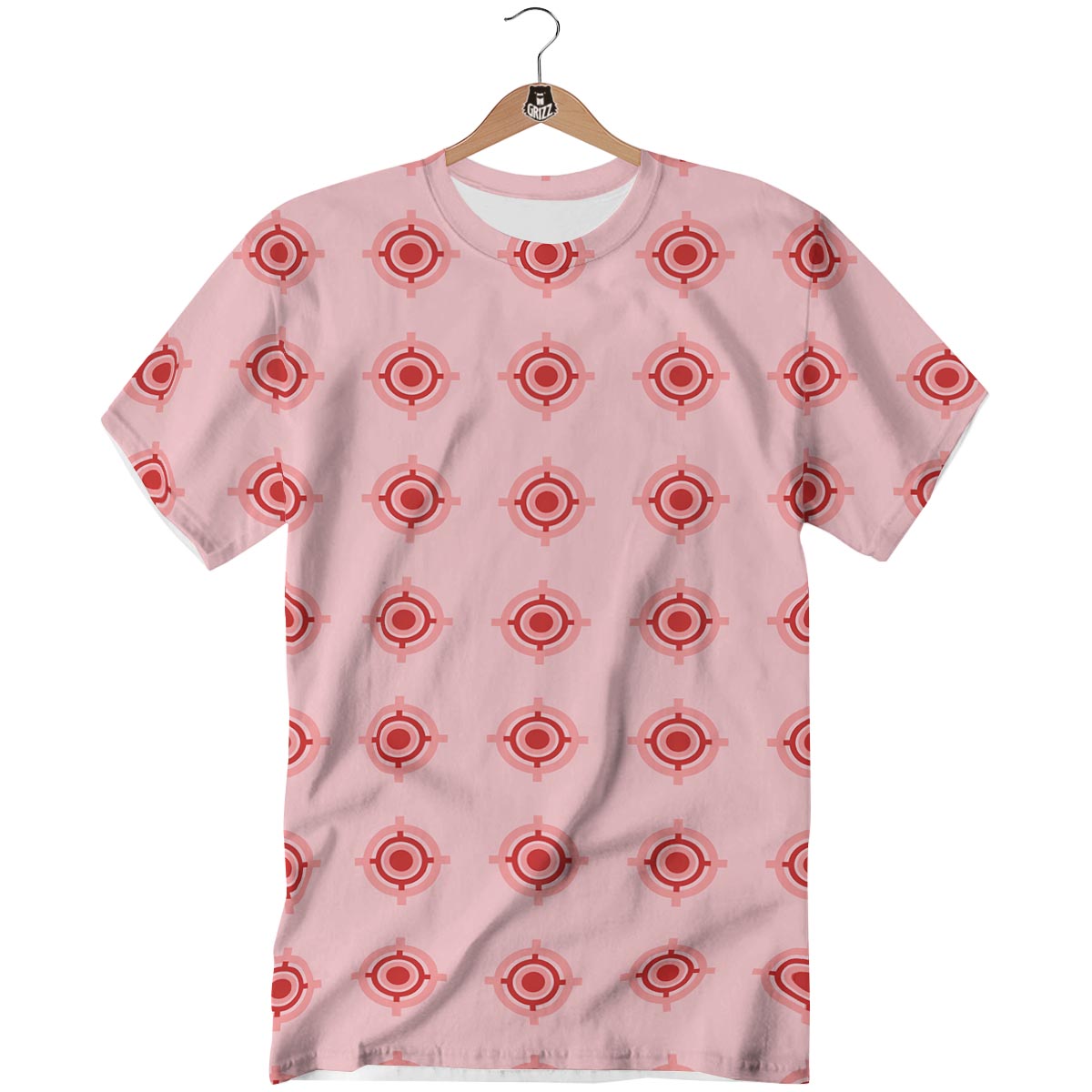 Sight Red Gun Print Pattern T-Shirt-grizzshop