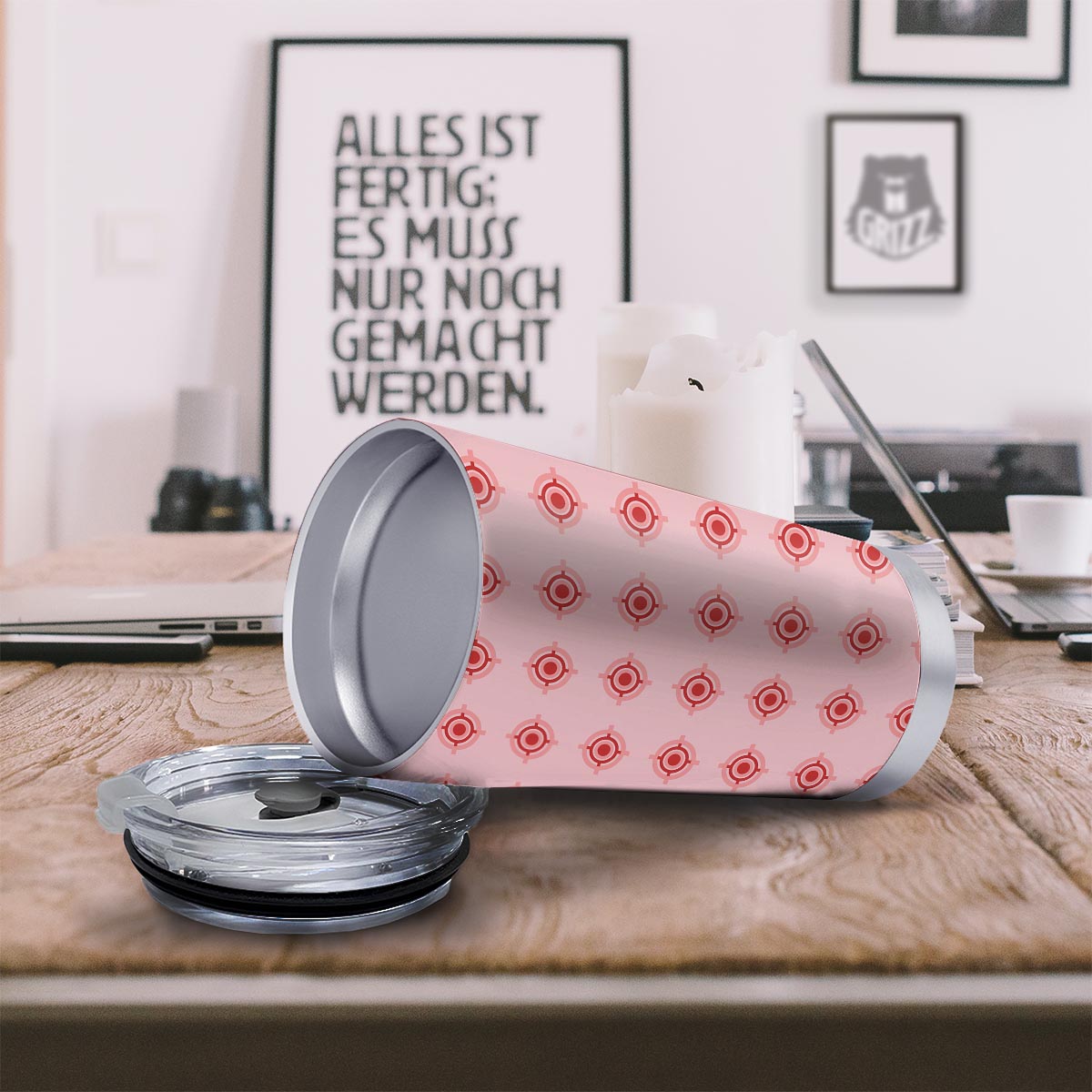 Sight Red Gun Print Pattern Tumbler-grizzshop