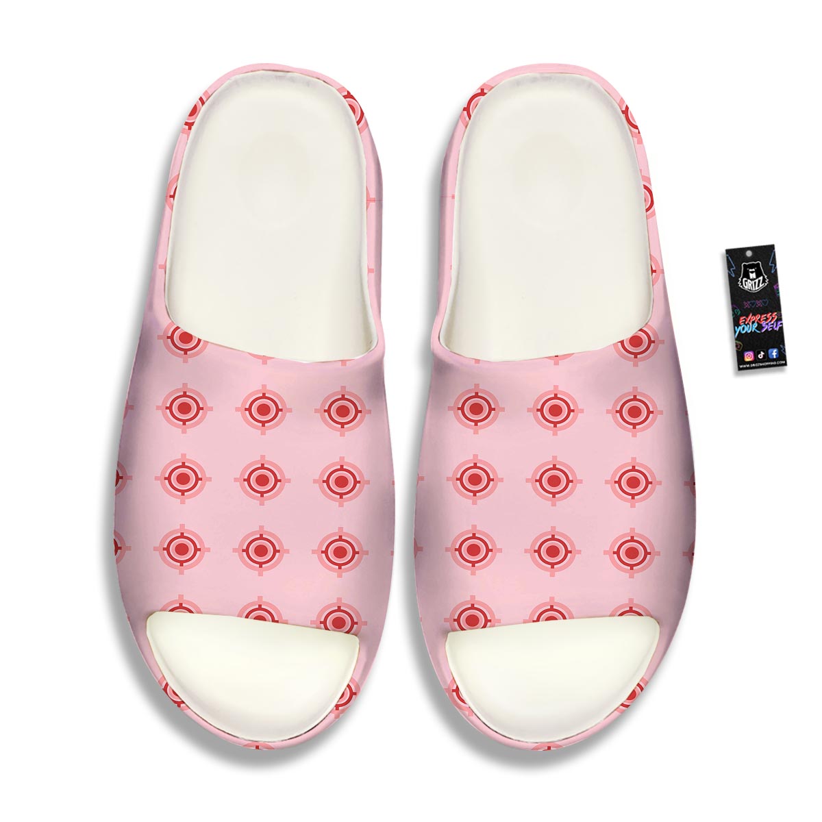 Sight Red Gun Print Pattern Sandals-grizzshop