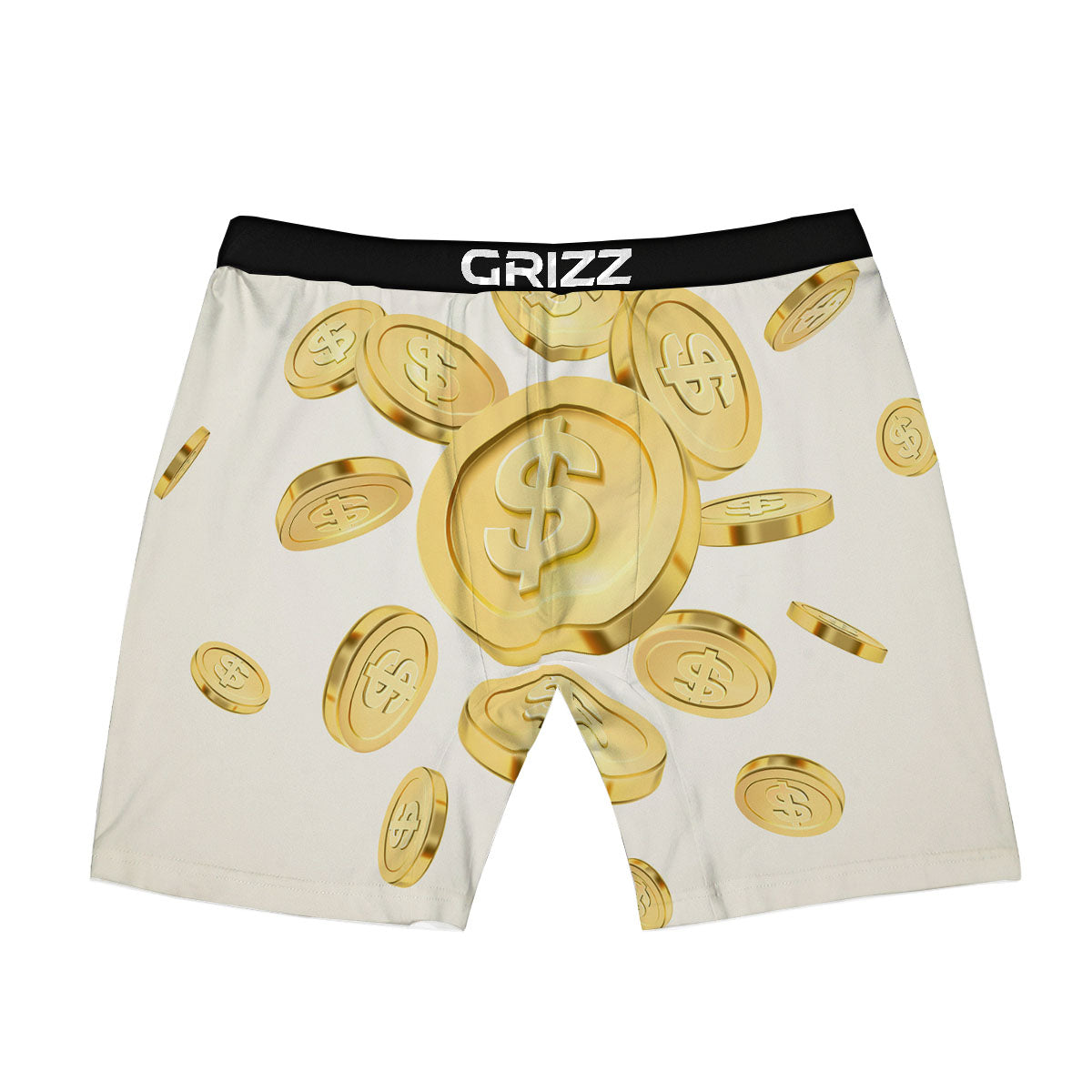 Sign Explosion Golden Dollar Print Boxer Briefs-grizzshop