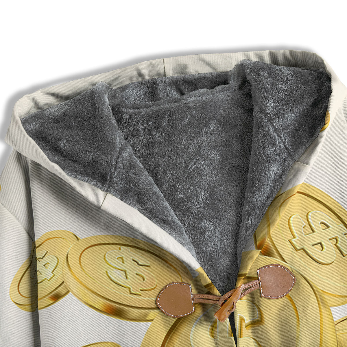 Sign Explosion Golden Dollar Print Men's Windbreaker Jacket-grizzshop