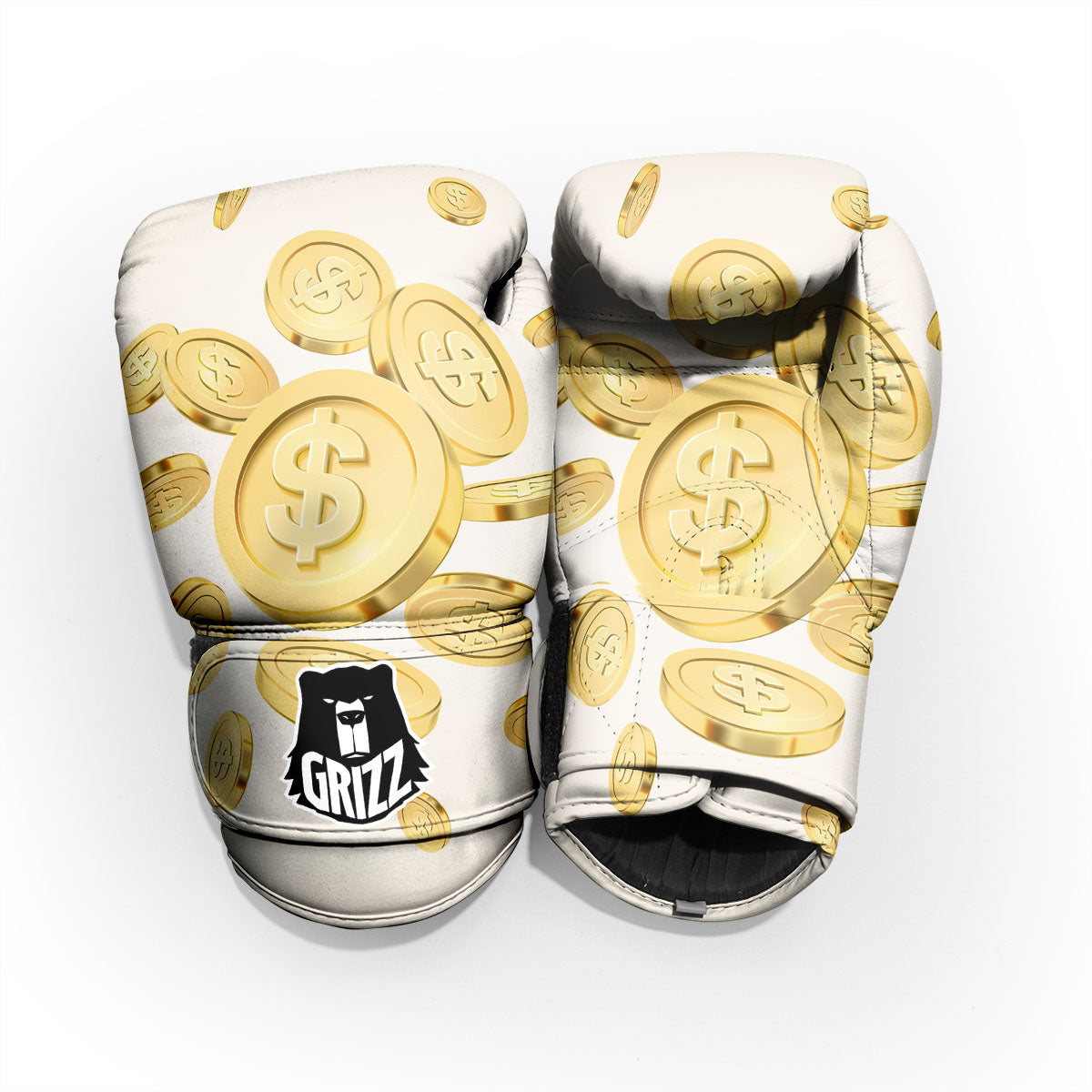Sign Explosion Golden Dollar Print Pro Boxing Glove