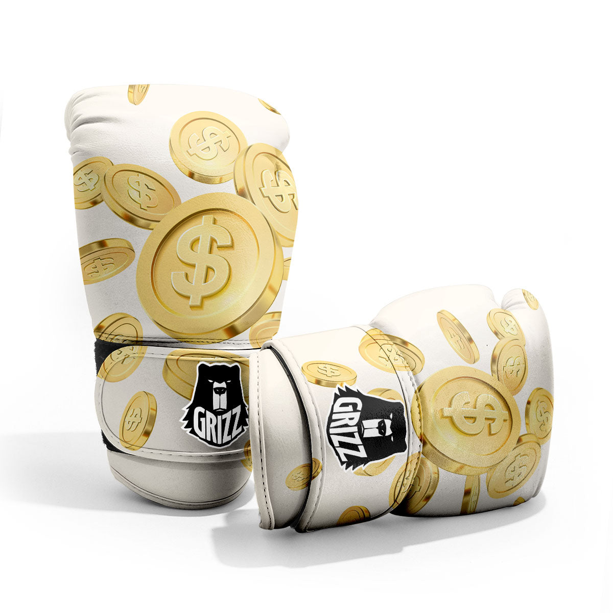 Sign Explosion Golden Dollar Print Pro Boxing Glove