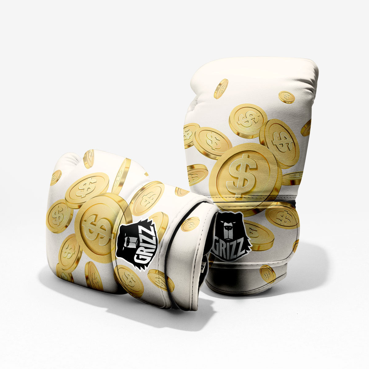 Sign Explosion Golden Dollar Print Pro Boxing Glove