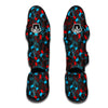 Sign Language Pattern Print Muay Thai Shin Guards-grizzshop